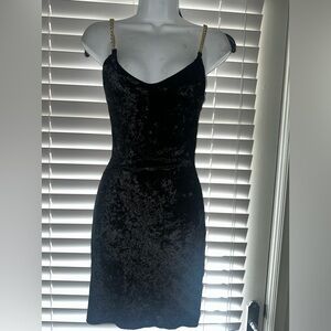 Velvet black dress